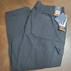 NWT Women's Gap Twill Cargo black pant size XXL